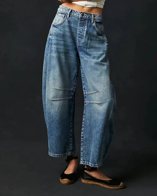 Adeline - Jeans cilindrici a vita media da donna