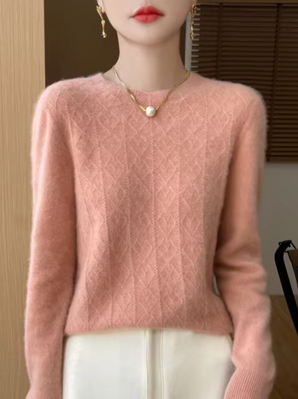 Akia – Maglione in maglia di lana cashmere