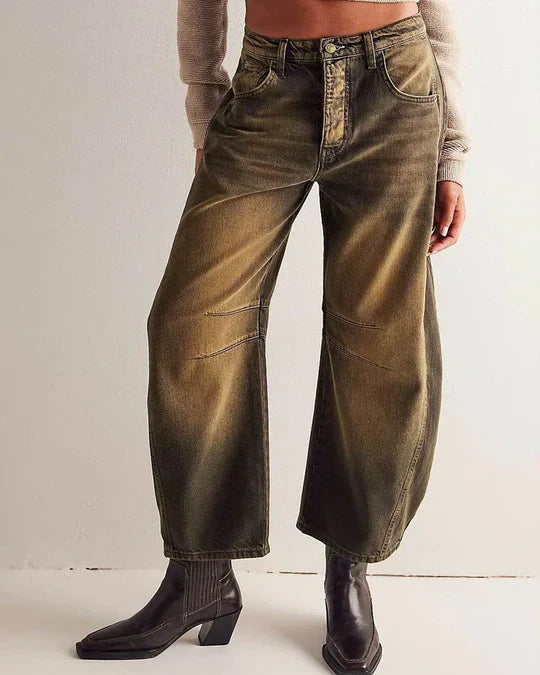 Adeline - Jeans cilindrici a vita media da donna