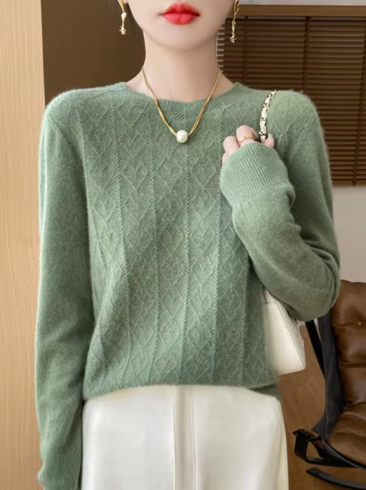 Akia – Maglione in maglia di lana cashmere