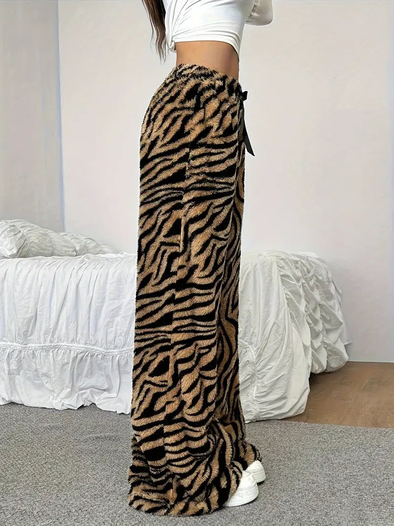 Yeong - Pantaloni in felpa con stampa tigre