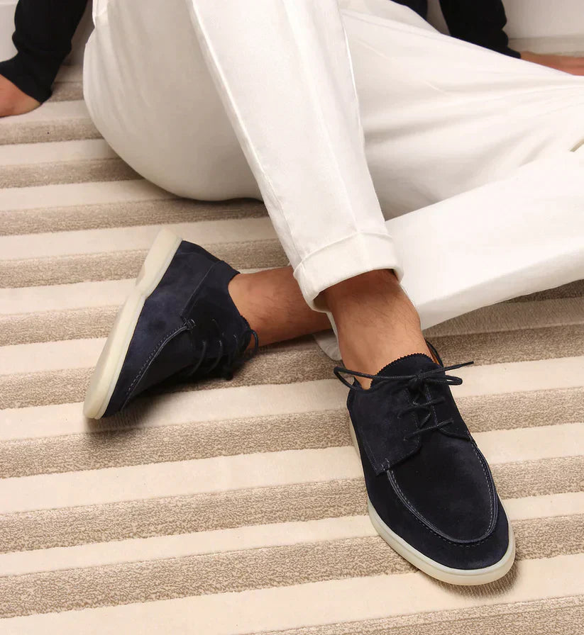 George - Mocassini stringati in pelle di lusso per uomo