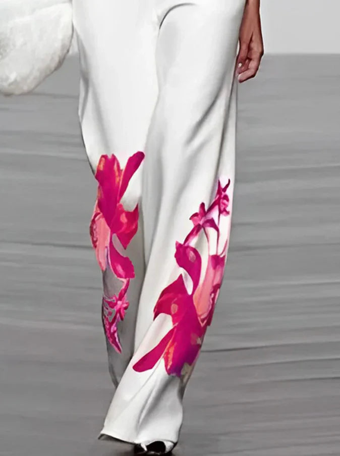 Shella – Elegante set in raso con stampa