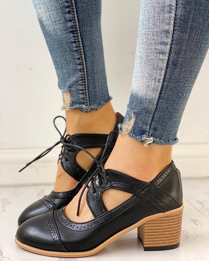Zanitha – Scarpe con tacco largo in stile vintage